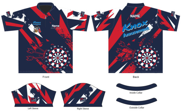 RED Knox Amusement Dart Jersey - Image 2