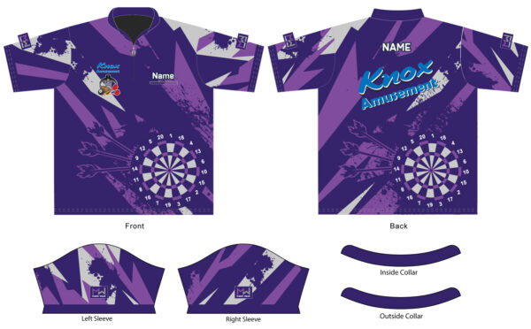 PURPLE Knox Amusement Dart Jersey - Image 3