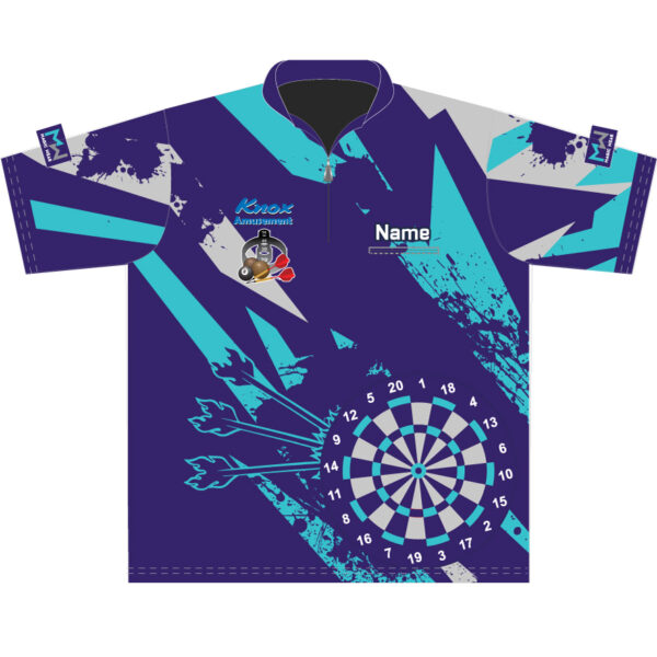 TEAL & PURPLE Knox Amusement Dart Jersey